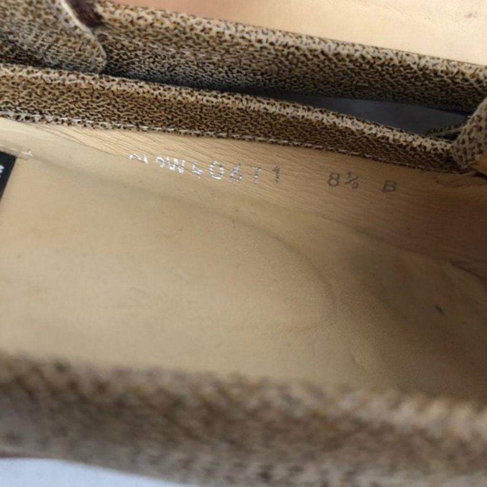 Stuart Weitzman Mules Square Toes Tan Leather - Picture 7 of 7